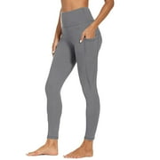 Tdoqot Leggings with Pockets for Women- Stretch Casual Slim Fit Yoga Leggings Gray